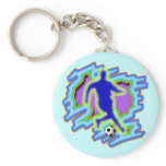 RETRO SOCCER PLAYER keychains