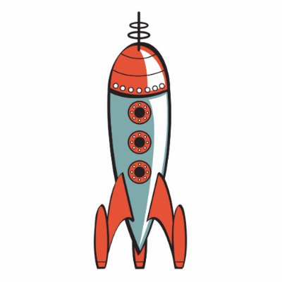 retro space rocket photo sculpture by doonidesigns