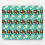Retro splatter kawaii cloud pattern mousepads