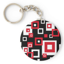 Retro squares - Keychain
