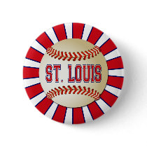 RETRO ST LOUIS BASEBALL BUTTON