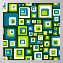 Retro stacked print