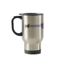 Retro Star Afghan Hound Travel Mug