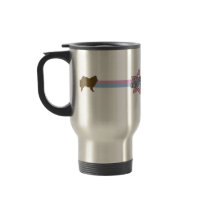 Retro Star American Eskimo Dog Mugs