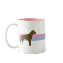 Retro Star American Staffordshire Terrier Coffee Mugs