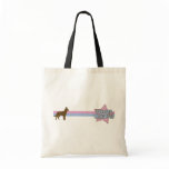 Retro Star Belgian Malinois Tote Bags