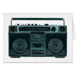 retro stereo card