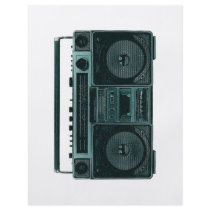 retro stereo flyer