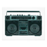 retro stereo invitation