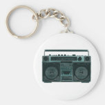 retro stereo keychain