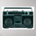 retro stereo poster posters