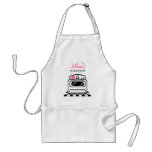 Retro Stove Modern Pink Kitchen Personalised Apron
