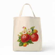 Retro Strawberry Tote Bag