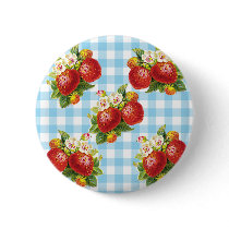 Retro Strawberry Buttons