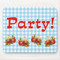 Retro Strawberry Mouse Pads