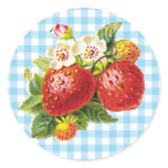 Retro Strawberry stickers