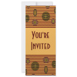 Retro stripes circles custom announcements