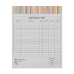 Retro Stripes Small Order Form Custom Flyer
