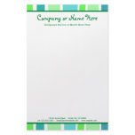retro stripes stationery
