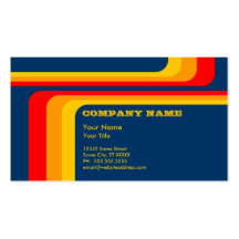 retro stripes : v.2 : business card