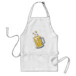 retro style beer graphic aprons