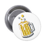 retro style beer graphic pin
