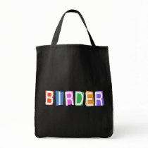 Retro-style Birder Tote Bags