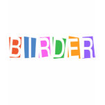 Retro-style Birder t-shirts