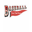 Retro Style Customisable Baseball Pennant Tees t-shirts