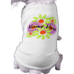 Retro-Style FLOWER POWER SHIRT COLORFUL FUN Dog T Shirt