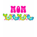 Retro Style Hippie Mum Butterfly Tees t-shirts