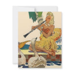 Retro Style Luau Pool Party Grass Skirt Invitation