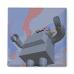 Retro Style Robot 2 Magnet