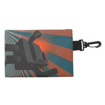 Retro Style Robot 4 Accessories Bag