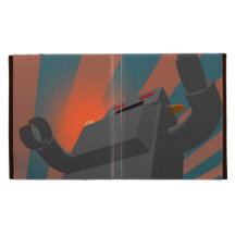Retro Style Robot 4 Caseable Case iPad Cases