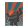 Retro Style Robot 4 Postcard