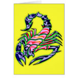 RETRO STYLE SCORPION CARD