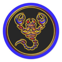 RETRO STYLE SCORPION STICKER