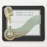 Retro Style Vintage Mic Mousepad