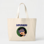 Retro Superhero Tote Bag