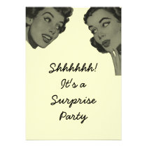Retro Surprise Party invitations
