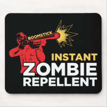 Retro Survival Horror: Boomstick Zombie Repellent Mousepads