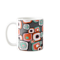Retro Sushi Flower Squares Custom Mug