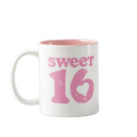 Retro Sweet 16 mugs
