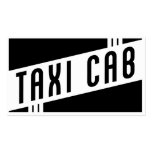 retro taxi cab business card