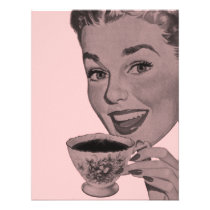 Retro Tea Party invitations