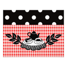 Retro Tea Party Invites