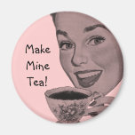 Retro Tea Refrigerator Magnets
