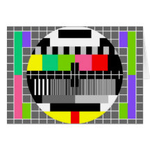 'Retro television' greeting card