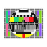 'Retro television' postcard